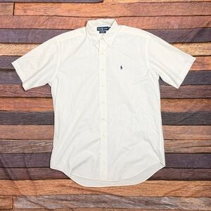 Share Polo Ralph Lauren Blake White Short Sleeve Button Down Preppy Men's